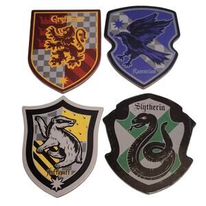 Harry Potter Coasters Set of 4 CultureFly House‎ Crest Hogwarts Collectible Cork